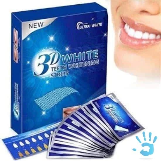 Bielice pásiky na zuby značky 3D White – Teeth whitening strips - 1