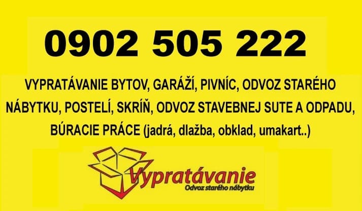 Vypratávanie bytov Bratislava, odvoz starého nábytku. - 1