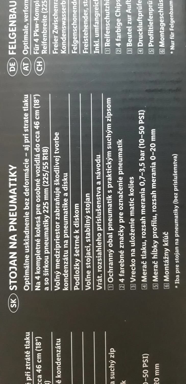 Stojan na pneumatiky - 1