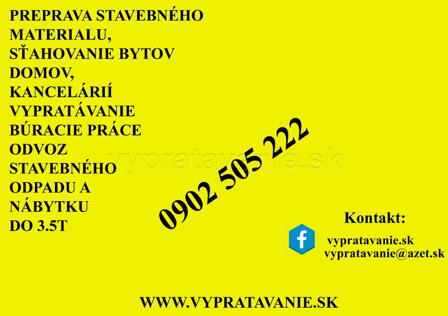 Vypratávanie bytov, preprava, búracie práce BA - 1