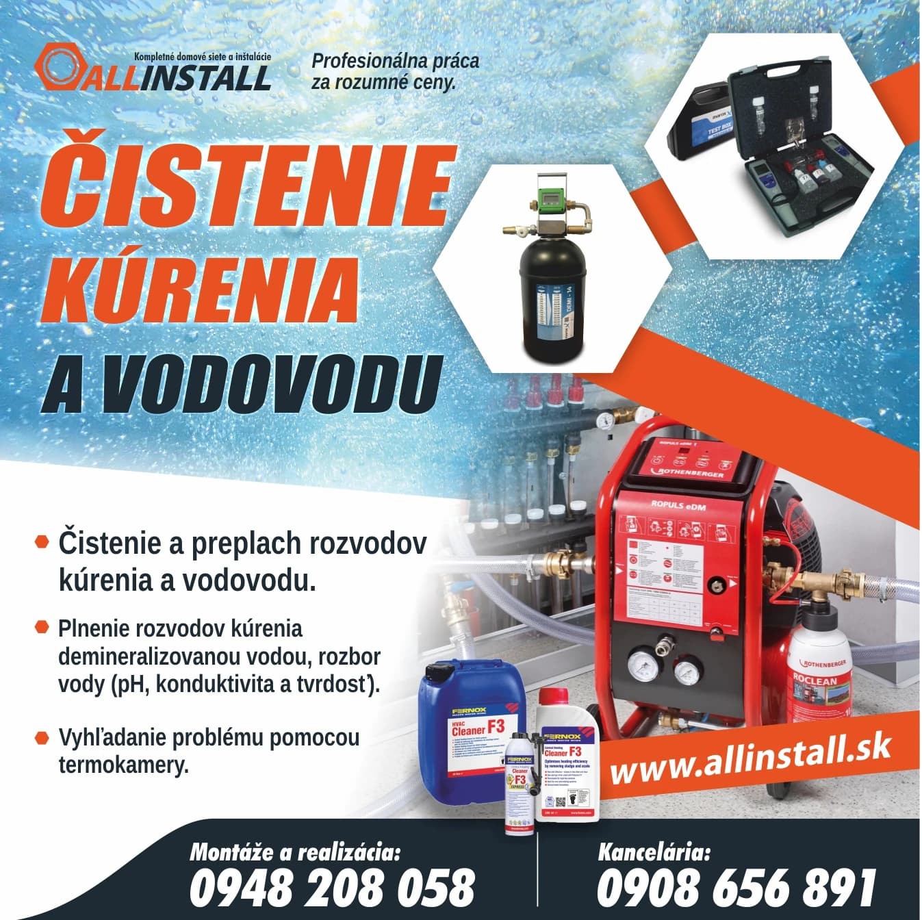 Čistenie kúrenia a vodovodu - 1