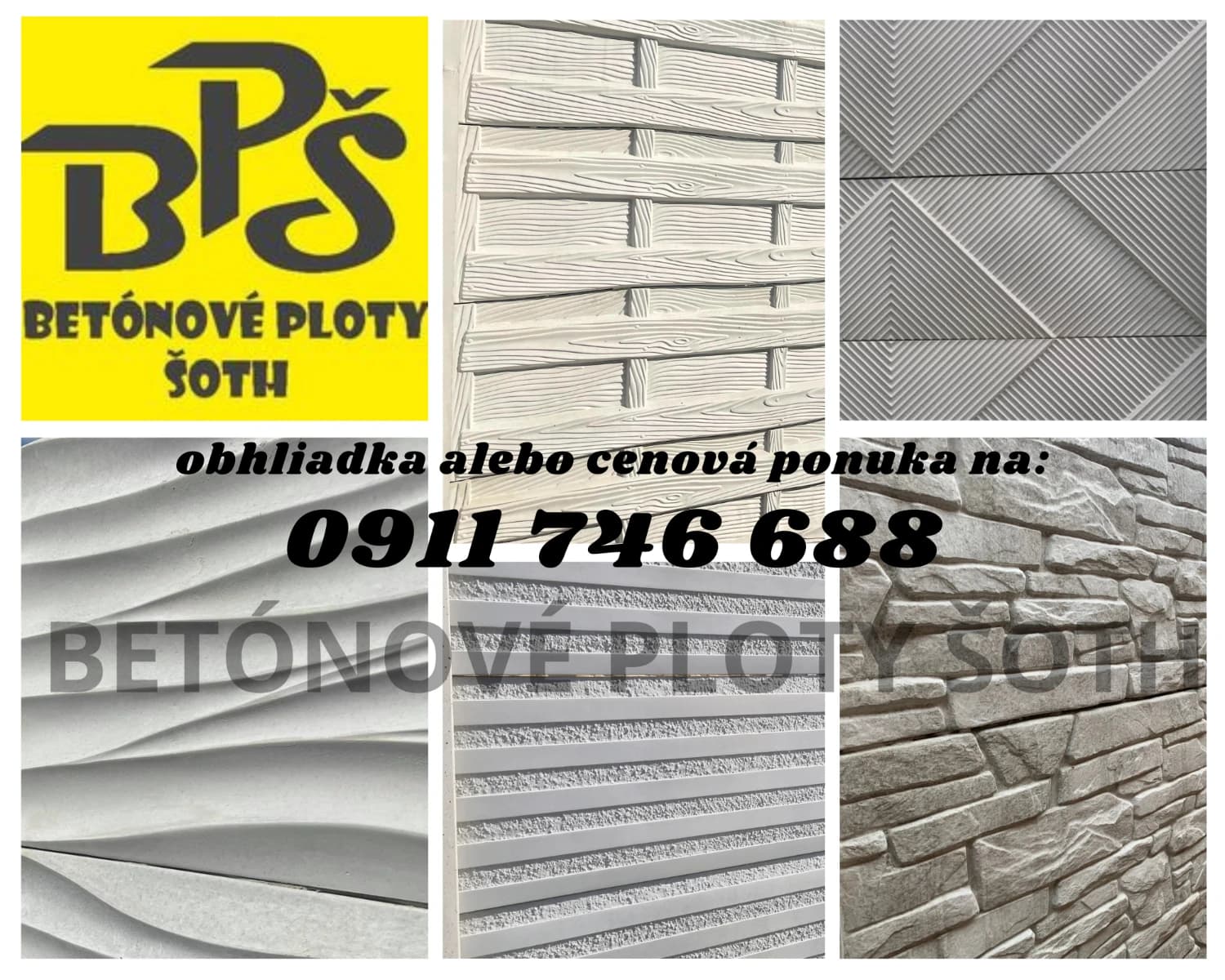 Betónové ploty ŠOTH - 1