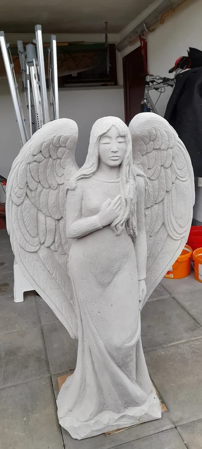 Kamenná socha Anjel - 130cm - 1