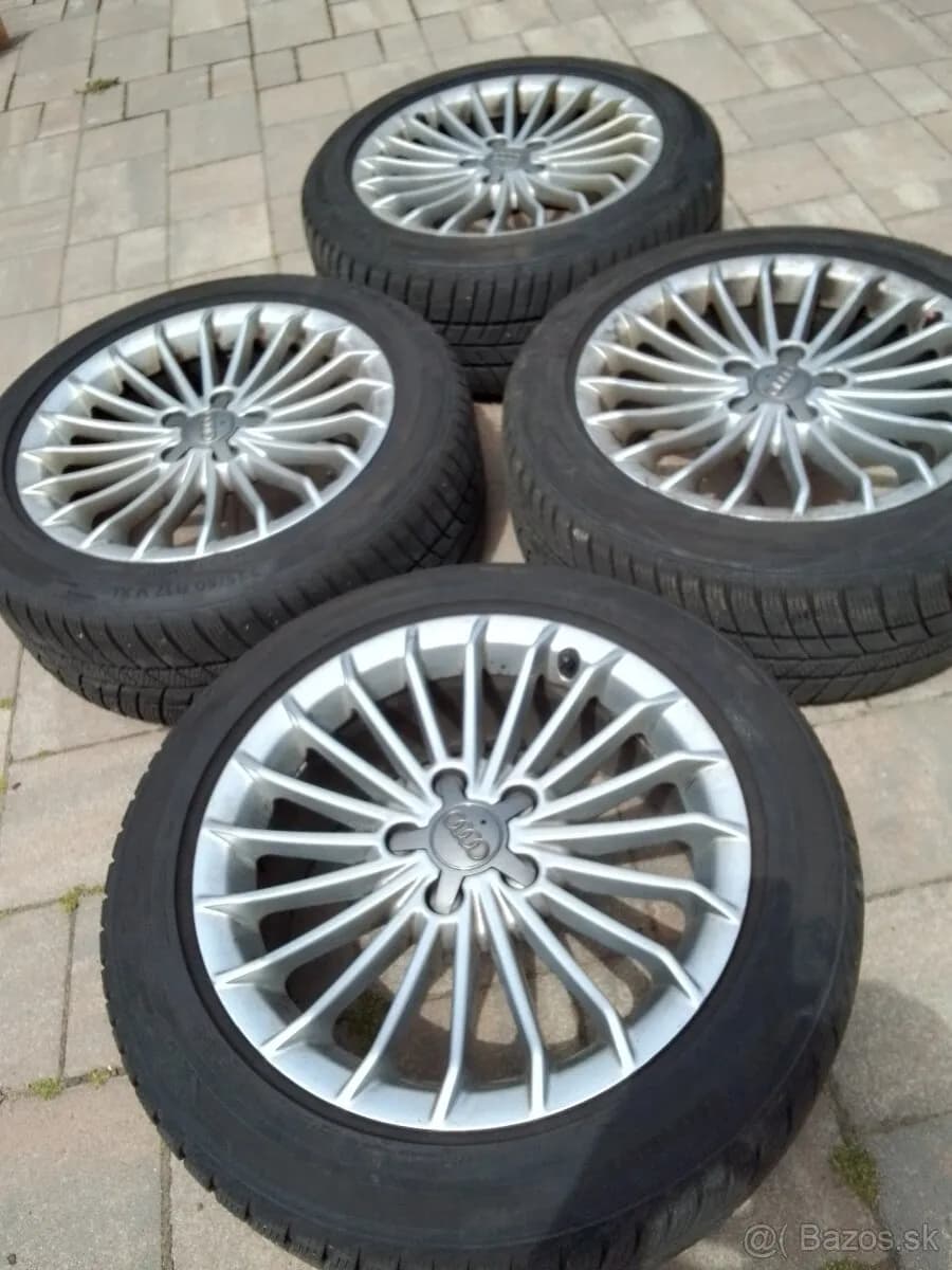 Predam pekne lučove 17ky elektrony 5x112 Audi obute na zimnych pne - 1