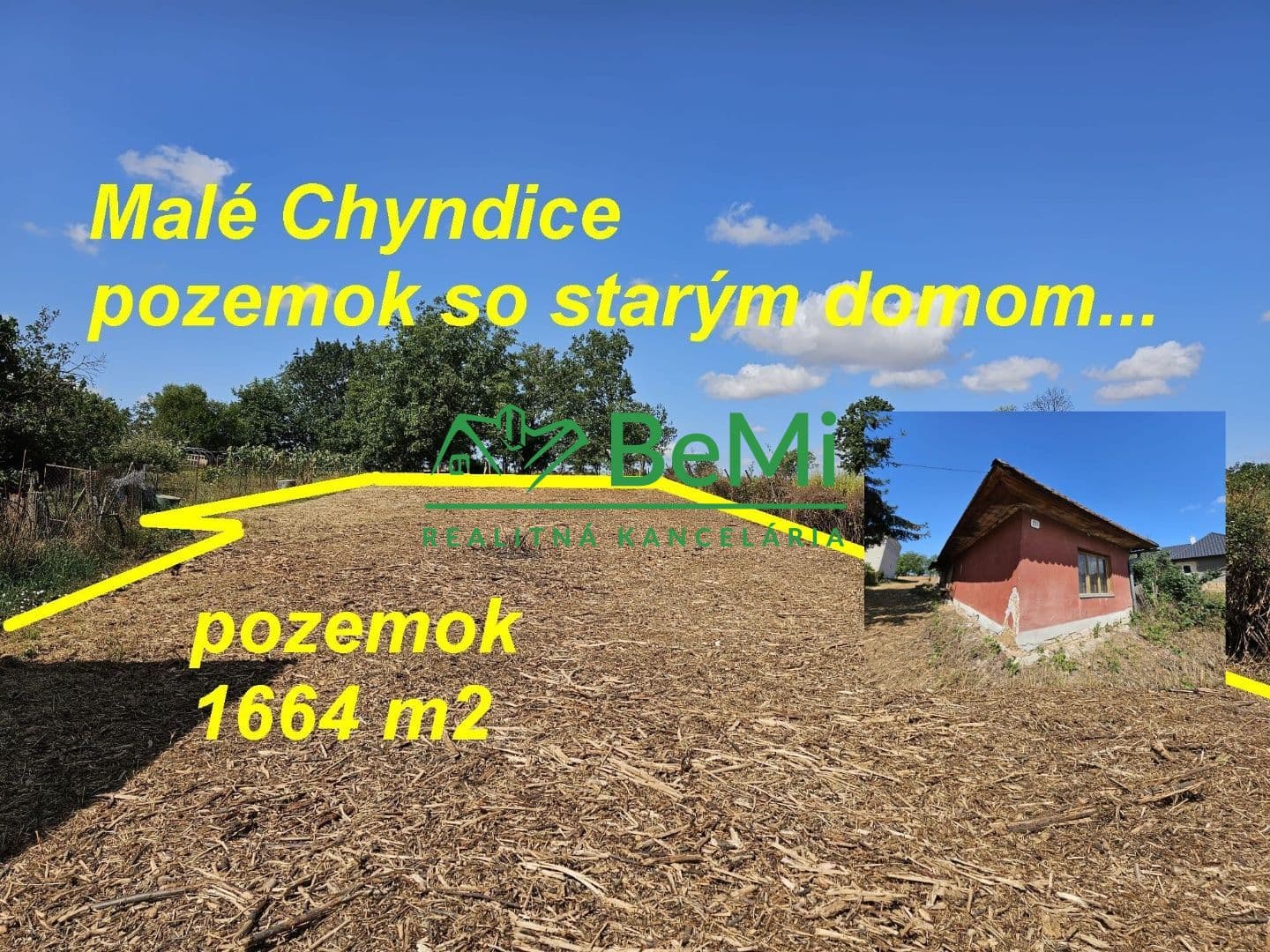 Pozemok so starším domom v obci Malé Chyndice ID 239-14-MIGa - 1