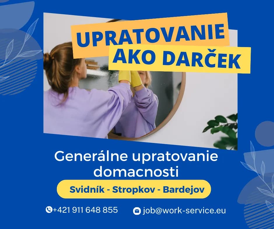 Upratovanie Svidník, Stropkov, Bardejov - 1