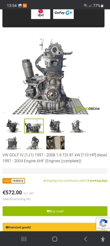 Vw-golf iv 1997-2008 1.9Tdi diesel 81kW - 1