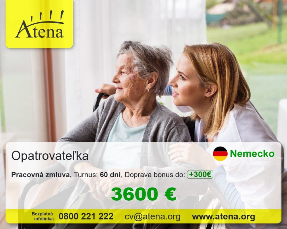 Práca pre opatrovateľky - 1