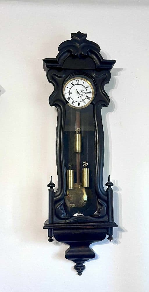 Nástenné hodiny Biedermeier s dlhým kyvadlom - 1