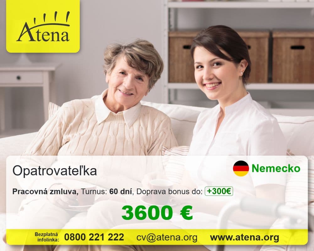 Práca pre opatrovateľky - 1