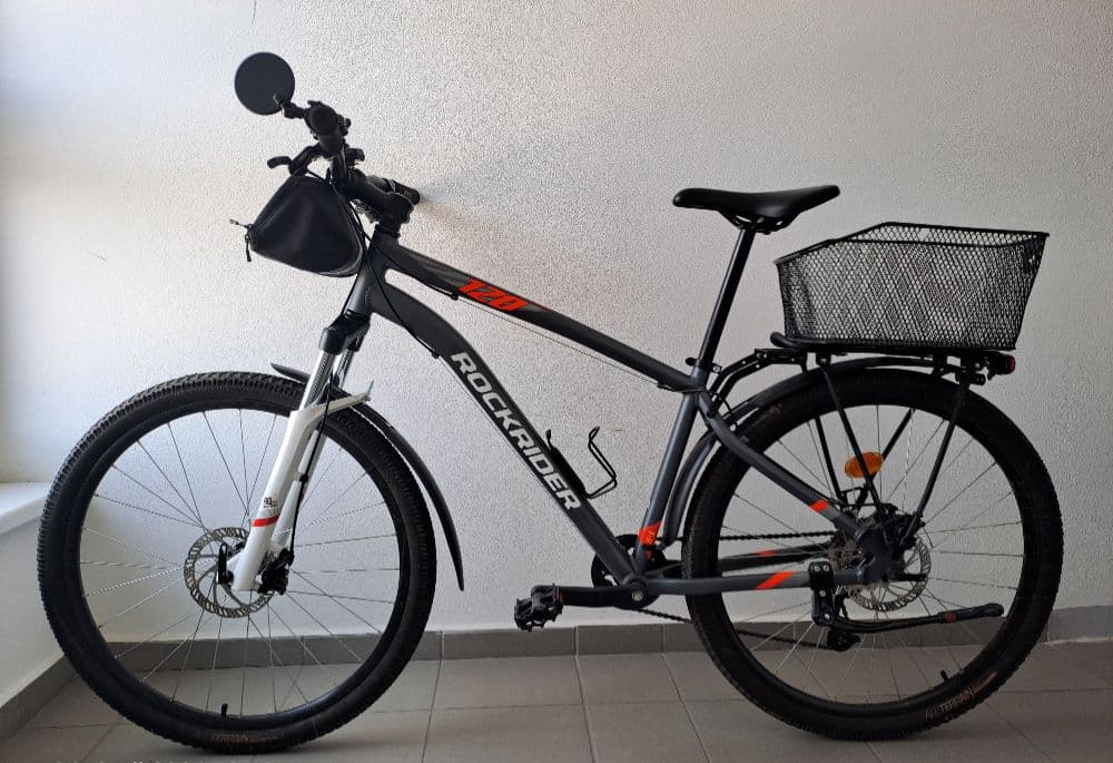 Dámsky horský bicykel Rockrider ST 120 (27,5") s doplnkami– zachovalý - 1