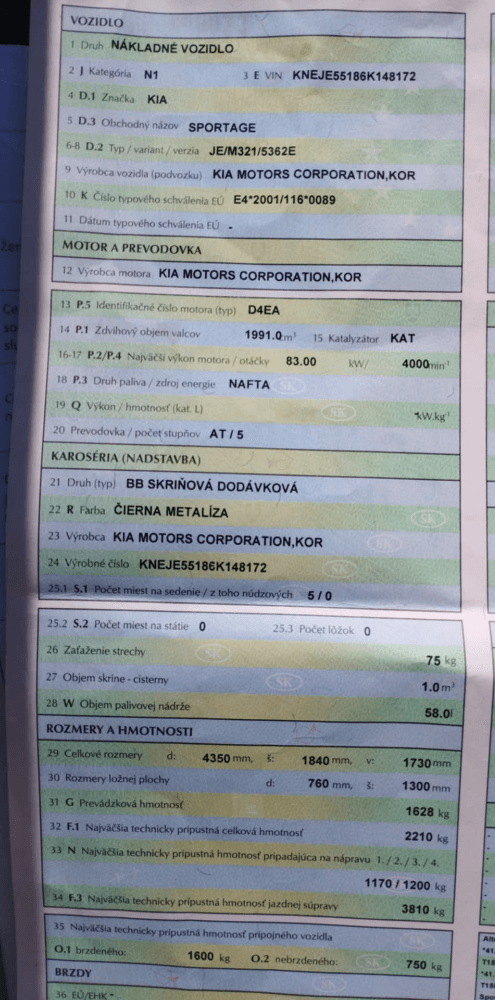 Kia Sportage 4WD - 1